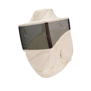 Art.145BI Maschera bianca quadrata a cappello in rete pieghevole